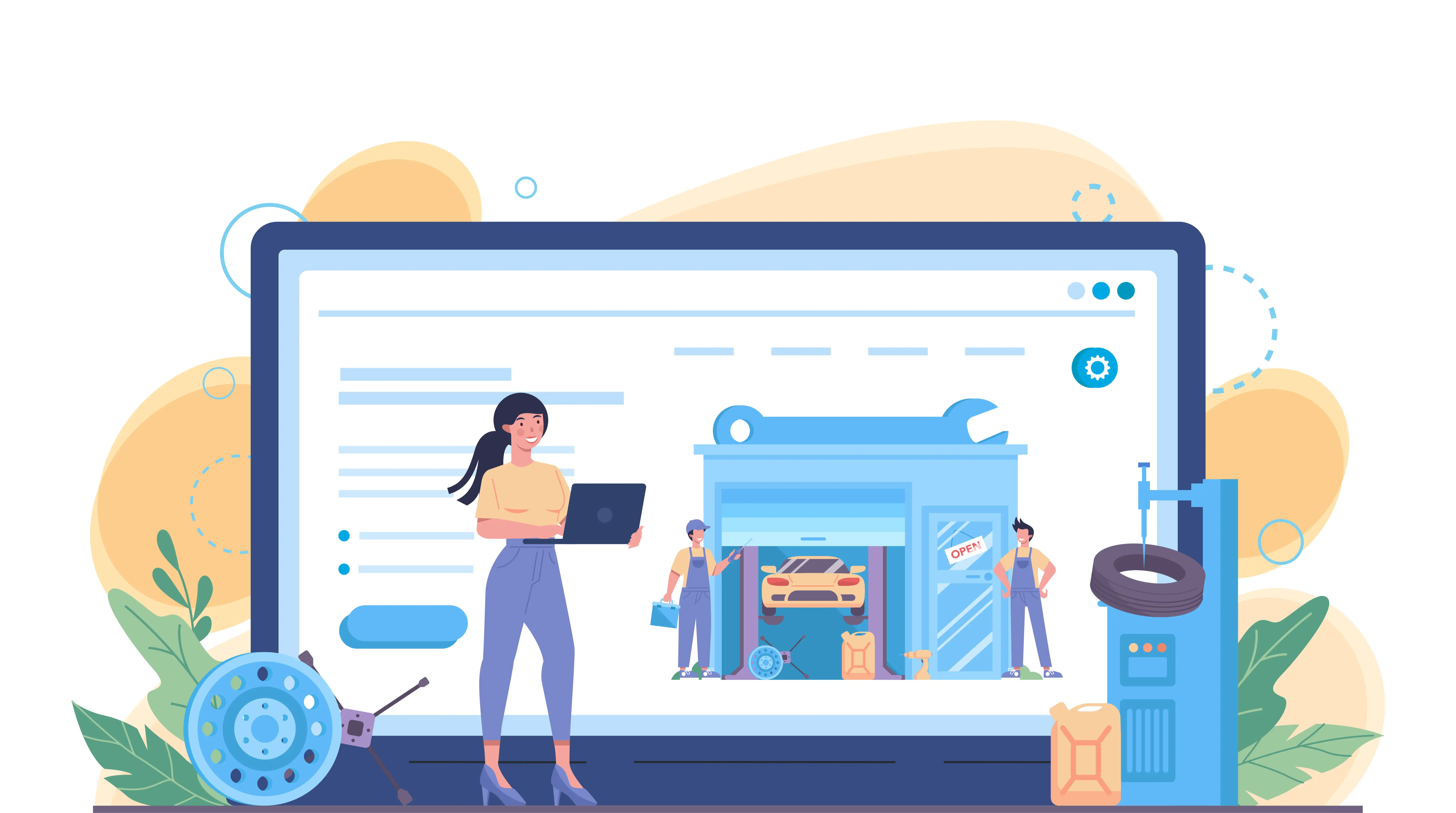 Site internet d'un garage automobile conçu pour convertir ses visiteurs