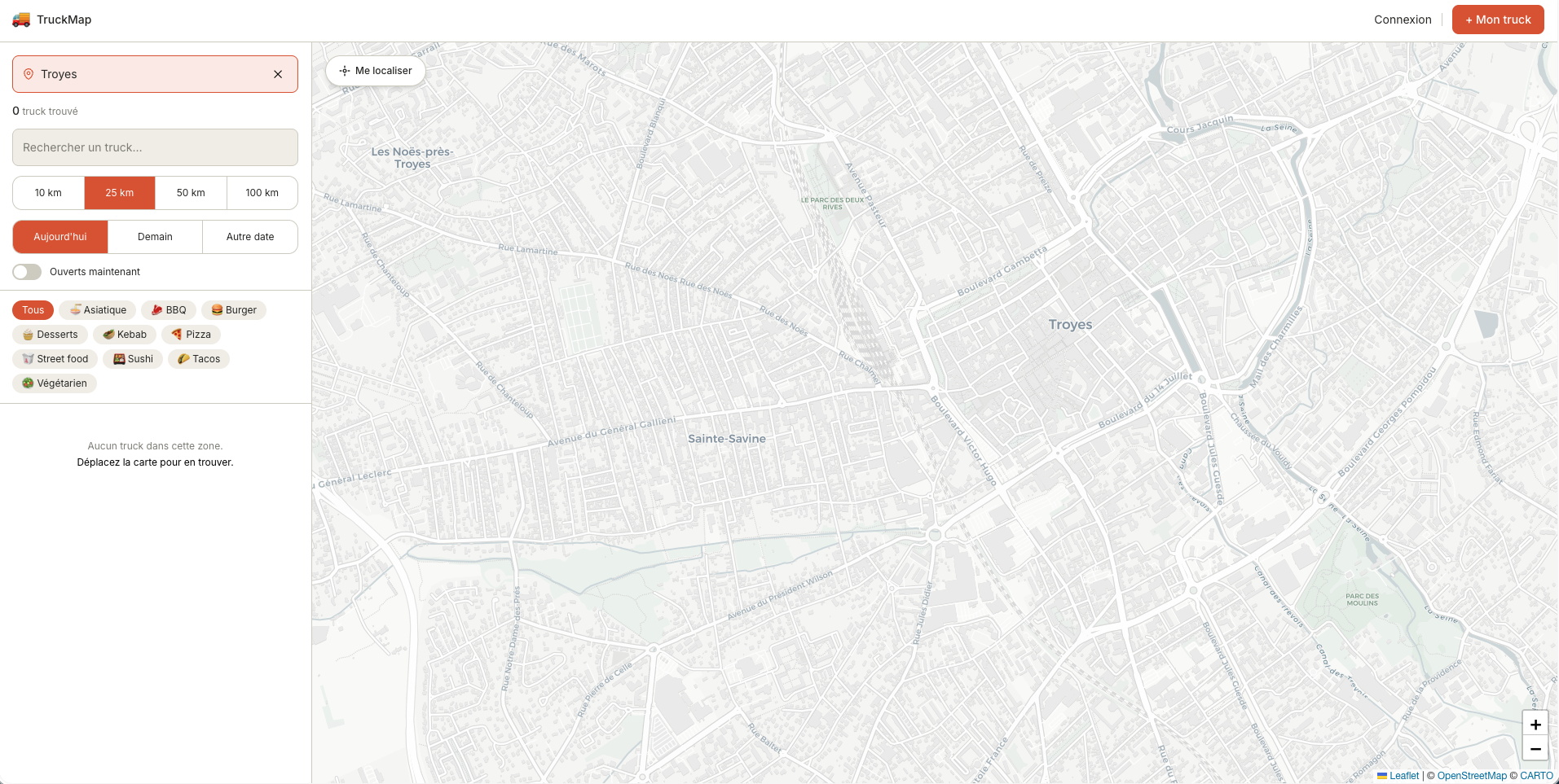 Food Trucks Maps, capture 3